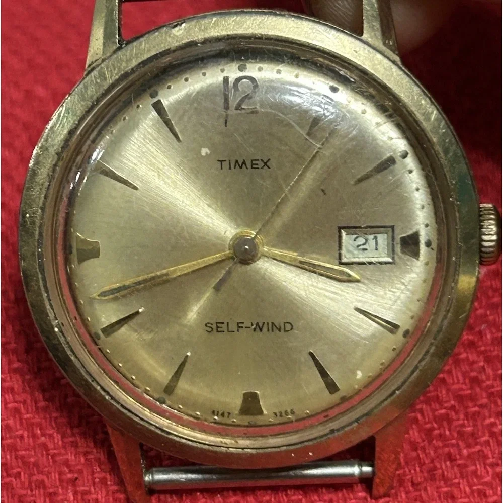 Vintage‎ 1967 Timex Selfwinding Men's Watch NOT WORKING Parts Or Repair AS-IS...